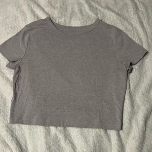 Grey cropped shirt from Target